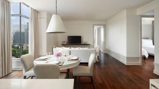 Separate dining and living room in Two Bedroom Prestige Club